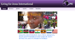 Desktop Screenshot of livingforjesusinternational.org